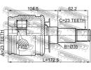 Шрус внутренний задний 23x35x23 TOYOTA KLUGER L/V  35R