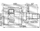 ШРУС ВНУТРЕННИЙ 24x47x27 (TOYOTA LAND CRUISER PRAD J95