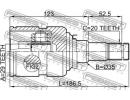 Шрус внутренний левый 29x35x20 TOYOTA COROLLA/MATR 2LH