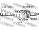 Шрус наружный с валом 26x569x26 TOYOTA CAMRY ACV40 A48