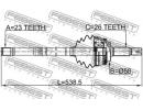 Шрус наружный с валом 23x538x26 TOYOTA COROLLA 5D  8LH