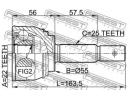 ШРУС НАРУЖНЫЙ 22x55x25 (NISSAN SUNNY B14/ALMERA N1 013