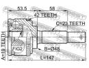 ШРУС НАРУЖНЫЙ 19x48x23 (NISSAN CUBE Z10 1998-2002) A42