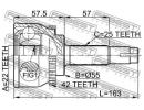 ШРУС НАРУЖНЫЙ 22x55x25 (NISSAN SUNNY B15/ALMERA N1 A42