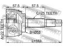 ШРУС НАРУЖНЫЙ 22x55x25 (NISSAN SUNNY B15/ALMERA N1 060