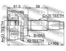 Шрус наружный 23x55x25 NISSAN WINGROAD/AD Y11 1999 A42