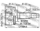 ШРУС НАРУЖНЫЙ 24x56x27 (NISSAN PRIMERA P12 2001-20 A44