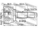 ШРУС НАРУЖНЫЙ 21x49x25 (NISSAN TIIDA LATIO (SC11)  080