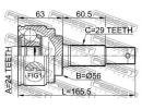 Шрус наружный 24x56x29 NISSAN TEANA J31 2006.04-20 B30