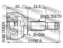 Шрус наружный 23x49x25 NISSAN TIIDA JPN MAKE C11 2 C11