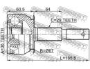 Шрус наружный 36x67x29 NISSAN NAVARA_THI MAKE D40T 40B