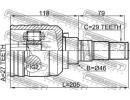 Шрус внутренний левый 27x46x29 NISSAN MAXIMA CA33  3LH