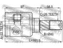 Шрус внутренний 22x40x26 NISSAN TIIDA JPN MAKE C11 T16