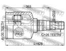 Шрус внутренний правый 30x43x26 NISSAN QASHQAI J10 6RH