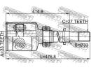 Шрус внутренний правый 33x33x27 NISSAN QASHQAI J10 GRH