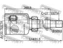 Шрус внутренний правый 33x33x27 NISSAN QASHQAI J10 ERH