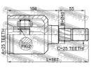 Шрус внутренний левый 25x40x25 NISSAN PULSAR N14 1 P10