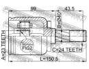 ШРУС ВНУТРЕННИЙ 23x40x24 (NISSAN PRIMERA P12 2001- G16