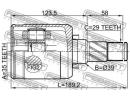 Шрус внутренний левый 35x39x29 NISSAN X-TRAIL RUSM TLH