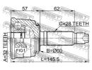 ШРУС НАРУЖНЫЙ 32x60x28 (HONDA ACCORD CC/CD/CE 1994 022