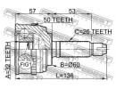 ШРУС НАРУЖНЫЙ 32x60x26 (HONDA CR-V RD1/RD2 1997-20 A50