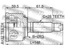 ШРУС НАРУЖНЫЙ 32x63x28 (HONDA ACCORD CL/CN/CM 2002 057