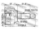 Шрус наружный 30x63x26 HONDA ACCORD CL9 2003-2008  060