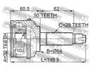 ШРУС НАРУЖНЫЙ 32x64x28 (HONDA ACCORD CF3/CF4/CF5/C A50