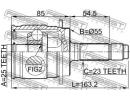 ШРУС НАРУЖНЫЙ 25x55x23 (HONDA ACCORD CL/CN/CM 2002 D5R