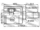 Шрус внутренний правый 22x35x25 HONDA CIVIC ES1 20 TRH