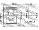 ШРУС ВНУТРЕННИЙ ЛЕВЫЙ 28x35x25 (HONDA CIVIC EU/EP/ DLH