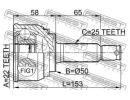 ШРУС НАРУЖНЫЙ 22x50x25 (MITSUBISHI GALANT E38A/E39 004