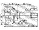 ШРУС НАРУЖНЫЙ 23x50x25 (HYUNDAI ELANTRA/LANTRA 199 A29