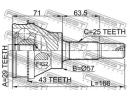 Шрус наружный задний 29x57x25 MITSUBISHI AIRTREK C A43