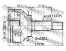 Шрус наружный 37x59.3x28 MITSUBISHI GRANDIS NA4W/N A8W