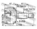 Шрус наружный 33x66x30 MITSUBISHI PAJERO/MONTERO<L A50