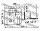 Шрус внутренний 24x35x25 MITSUBISHI GALANT,GALANT  +57