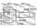 ШРУС НАРУЖНЫЙ 23x56x26 (MAZDA 626 GD 1988-1992) FE 005