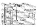 Шрус наружный 23x56x28 MAZDA 6 WAGON GY 2002-2005  A44