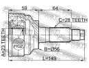 Шрус наружный 23x56x28 MAZDA 626 GE 1991-1994 [EU] 018