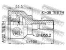 ШРУС НАРУЖНЫЙ 22x55.2x36 (MAZDA 3 BK 2003-2008) FE 040