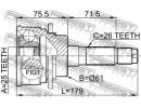 ШРУС НАРУЖНЫЙ 25x61x26 (MAZDA BT-50 2006-) FEBEST B25