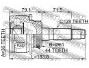 Шрус наружный 36x61x28 MAZDA BT-50 UN 2006-2008 [E A44