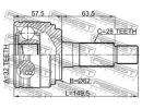 Шрус наружный 32x59x28 MAZDA 6 GH 2007-2010 [EU] HMT