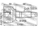 Шрус наружный 23x56x26 MAZDA MPV LW 1999-2003 [JP] MPV