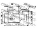 ШРУС ВНУТРЕННИЙ ПРАВЫЙ 22x43x28 (MAZDA XEDOS-6 CA  FRH