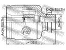 Шрус внутренний правый 34x43x28 MAZDA 3 BK 2003-20 TRH