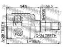 Шрус внутренний левый 29x35x24 MAZDA FAMILIA BJ 19 PLH