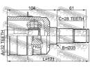 Шрус внутренний левый 32x35x28 MAZDA PREMACY CW 20 TLH