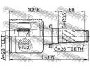 Шрус внутренний левый 23x35x26 MAZDA 3 BK 2003-200 TLH